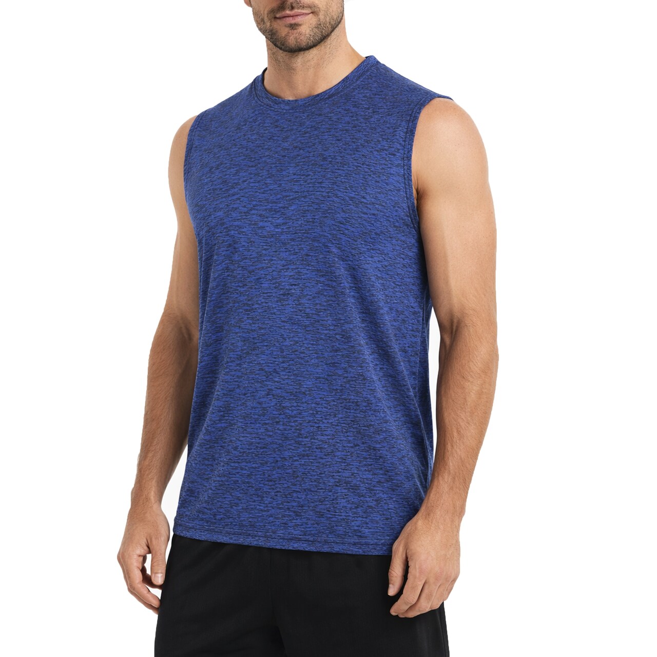 Galaxy Kick Start Gear Men's Moisture-Wicking Wrinkle Free Performance Muscle Tee